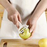 White Kitchen Gadgets Set Manufacturer - OEM/ODM Custom White 5 Pcs Home Utensils Kitchen Gadgets Knife Scissors Peeler Set