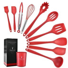 Silicone Utensil Set Manufacturer - OEM/ODM Custom Hot Selling Kitchen Accessories 11pcs Silicone Utensil Set