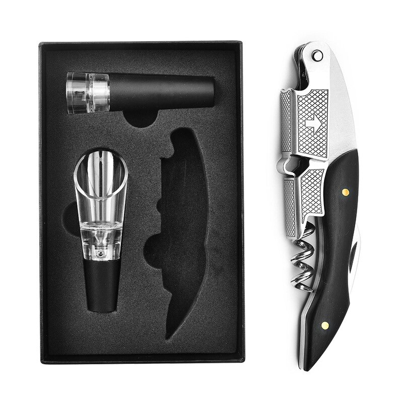 Wooden Stainless Steel Wine Opener Factory - OEM/ODM Custom High Quality Kitchen Gadgets Wooden Stainless Steel Wine Opener