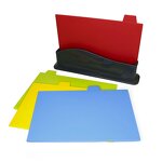 Plastic Chopping Board Set Factory - OEM/ODM Custom Home Kitchen Gadgets 4pcs Plastic Index Color Coded Chopping Board Set