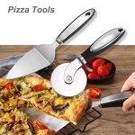 Stainless Steel Pizza Knife Set Manufacturer - OEM/ODM Custom Rolling Stainless Steel Pizza Knife Spatula Pizza Tool Set