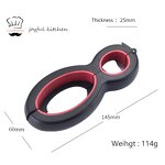 Can Opener Factory - OEM/ODM Custom Kitchen Accessories 6 in 1 Bottle Jar Can Opener Multi Opener