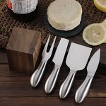 Cheese Knives Holder Set Manufacturer - OEM/ODM Custom Kitchen Gadgets Cheese Tools Gold Rainbow Stainless Steel Knives Holder