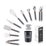 Kitchen Cooking Set Manufacturer - OEM/ODM Custom Factory Wholesale Garlic Press Pizza Cutter Stainless Steel Kitchen Gadgets