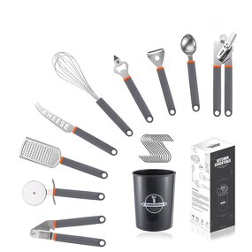 Kitchen Cooking Set Manufacturer - OEM/ODM Custom Factory Wholesale Garlic Press Pizza Cutter Stainless Steel Kitchen Gadgets