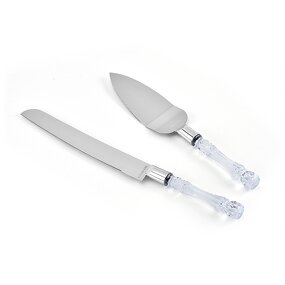Wedding Cake Knife Factory - OEM/ODM Custom Hot Selling Kitchen Accessories Stainless Steel Wedding Cake Knife and Server