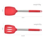 Silicone Spatula Factory - OEM/ODM Custom 2Pcs High Quality Heat-Resistant Silicone Spatula Turner