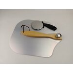 Durable Aluminum Pizza Peel Factory - OEM/ODM Custom Durable Aluminum Pizza Peel Shovel Foldable Wooden Handle 12x14 Inch