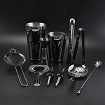 Bar Accessories Set Factory - OEM/ODM Custom 11Pcs Set Stainless Steel 304 Bar Accessories Drink Mixer Bartender Kit
