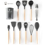Silicone Kitchenware Set Manufacturer - OEM/ODM Custom Hot Sale 19-Piece Household Silicone Kitchenware Set Cooking Tools