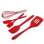 Heat Resistant Silicone Spatula Set Manufacturer - OEM/ODM Custom Kitchen Accessories Heat Resistant Food Silicone Spatula Set