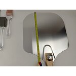 Durable Aluminum Pizza Peel Factory - OEM/ODM Custom Durable Aluminum Pizza Peel Shovel Foldable Wooden Handle 12x14 Inch