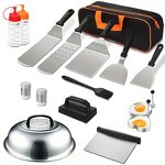 Grill Spatula Accessories Kit Set Factory - OEM/ODM Custom Grill Spatula Flat Top Griddle Accessories Kit Set for Outdoor