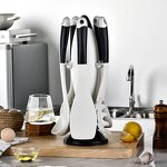 White Kitchen Accessories Set Manufacturer - OEM/ODM Custom White Kitchen Accessories Rocket Stand Holder Nonstick Silicone