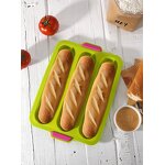Silicone Bread Baking Mould Manufacturer - OEM/ODM Custom Hot Sale Non-Stick 3 Wave Loaves Silicone Bread Baking Mould