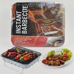 Disposable Charcoal BBQ Grill Factory - OEM/ODM Custom Barbecue BBQ Tools Outdoor Picnic Camping Aluminum Foil Pan Charcoal Grill