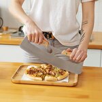 Wooden Handle Pizza Cutter Factory - OEM/ODM Custom Hot Sell Wooden Handle Rock Cutter Stainless Steel Pizza Cutter