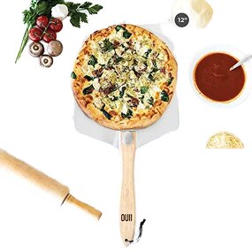 Aluminum Pizza Peel Manufacturer - OEM/ODM Custom Premium Aluminum Pizza Peel Turning Paddle with Wooden Handle