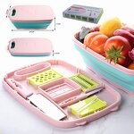 Foldable Cutting Board Factory - OEM/ODM Custom Kitchen Gadgets Gift Set Multi Function Foldable Plastic Silicone Cutting Board