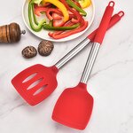 Silicone Spatula Factory - OEM/ODM Custom 2Pcs High Quality Heat-Resistant Silicone Spatula Turner