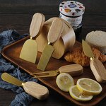 Cheese Knives and Oak Wood Holder Factory - OEM/ODM Custom Kitchen Gadgets Stainless Steel Cheese Knives Oak Wood Holder Set