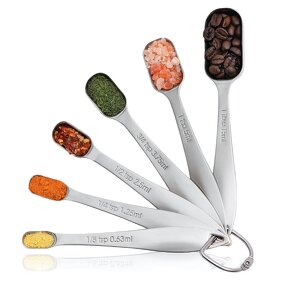 Measuring Spoons Factory - OEM/ODM Custom Heavy Duty Stainless Steel Measuring Spoons Eco-Friendly Slim Handles