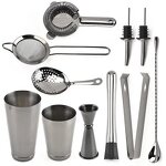 Bar Accessories Set Factory - OEM/ODM Custom 11Pcs Set Stainless Steel 304 Bar Accessories Drink Mixer Bartender Kit