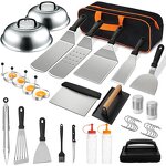Grill Spatula Accessories Kit Set Factory - OEM/ODM Custom Grill Spatula Flat Top Griddle Accessories Kit Set for Outdoor