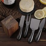 Cheese Knives Holder Set Manufacturer - OEM/ODM Custom Kitchen Gadgets Cheese Tools Gold Rainbow Stainless Steel Knives Holder