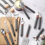 Kitchen Cooking Set Manufacturer - OEM/ODM Custom Factory Wholesale Garlic Press Pizza Cutter Stainless Steel Kitchen Gadgets