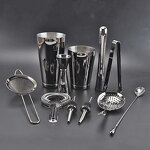 Bar Accessories Set Factory - OEM/ODM Custom 11Pcs Set Stainless Steel 304 Bar Accessories Drink Mixer Bartender Kit