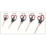 Office Stationery Scissors Factory - OEM/ODM Custom 5.5 Inch Soft Comfort-Grip Handles Stainless Steel Office Scissors