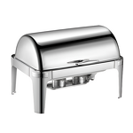 Food Display Warmer Manufacturer - Household Luxury Stainless Steel 9L Rectangle Silver Hot Pot Food Warmer Set