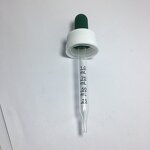 Green Rubber Bulb Glass Dropper Factory - OEM/ODM Custom 1cc Green Long Rubber Bulb White Children Resistant Cap Dropper