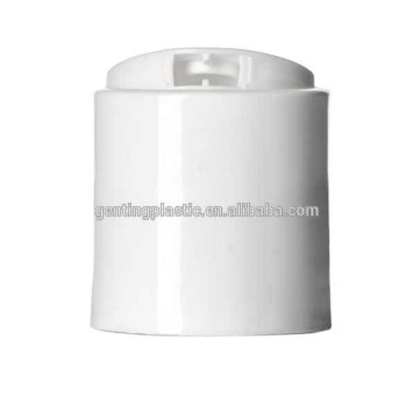White PP Disc-top Lid Manufacturer - OEM/ODM Custom White PP 28-410 Smooth Skirt Disc-top Lid with HIS Liner