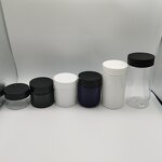 Black PET Plastic Jar Manufacturer - OEM/ODM Custom 2oz Black PET Plastic Jar with Childproof Screw Cap