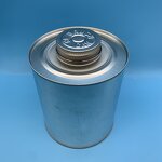 Metal Round Can with Tin Cap Manufacturer - OEM/ODM Custom 32oz Screw Metal Round Can with Tin Cap with Brush