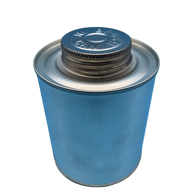 Metal Round Tin Can Manufacturer - OEM/ODM Custom 250ml Metal Round Tin Can with Screw Top Cap and Brush 8oz