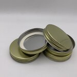 Aluminum Lid for Glass Jar Factory - OEM/ODM Custom Factory Price OEM 89MM Black Sliver Gold Aluminum Lid for Glass Jar