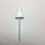 Glass Dropper with White Frosted Rubber Manufacturer - OEM/ODM Custom 20-400 Neck Finish Glass Dropper with White Frosted Rubber
