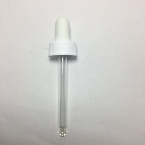 Glass Dropper with White Frosted Rubber Manufacturer - OEM/ODM Custom 20-400 Neck Finish Glass Dropper with White Frosted Rubber