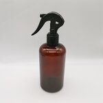 Hair Oil PET Bottles Factory - OEM/ODM Custom 16oz 500ml Amber Hair Oil Conditioner Pet Bottles with Trigger Sprayers