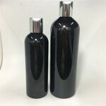 Shampoo Plastic Bottle Factory - OEM/ODM Custom 250ml 500ml Shampoo Plastic Bottle with Silver Disc Top Caps