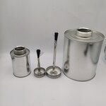 Metal Can with Tin Brush Manufacturer - OEM/ODM Custom 4oz Metal Can with Tin Brush Tin Product