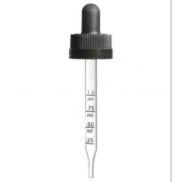 CRC Child Resistant Dropper Factory - OEM/ODM Custom CRC Child Resistant Dropper with 76mm Pipette for 30ml Boston