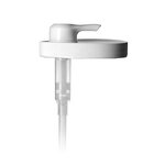 White PP Ribbed Skirt Cap Pump Factory - OEM/ODM Custom White PP 89-400 Ribbed Skirt Cap Pump with Dip Tube