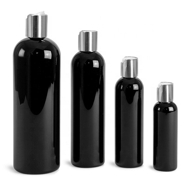 Shampoo Plastic Bottle Factory - OEM/ODM Custom 250ml 500ml Shampoo Plastic Bottle with Silver Disc Top Caps