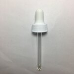 Glass Dropper with White Frosted Rubber Manufacturer - OEM/ODM Custom 20-400 Neck Finish Glass Dropper with White Frosted Rubber