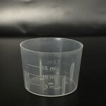 Plastic PP Measuring Cup Factory - OEM/ODM Custom 15ml 1/2oz Plastic PP Measuring Cup with Measuring Scale