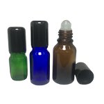 Roll on Glass Bottle Manufacturer - OEM/ODM Custom Roll on Glass Bottle with 18mm Plastic Cap and Metal Roller Ball